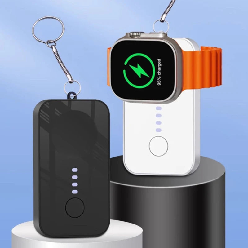 1200mAh Portable Wireless Charger Power Bank For Apple Watch Series 10 9 8 7 6 5 4 SE Ultra For iWatch Magnetic Charging Station