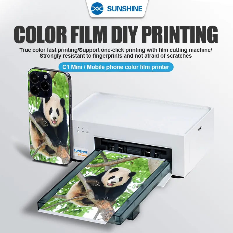 SUNSHINE C1 Mini Color film DIY Printing Printer ，WiFi Direct Connection， assisting Film Cutting Machines ,under 7.5 inches