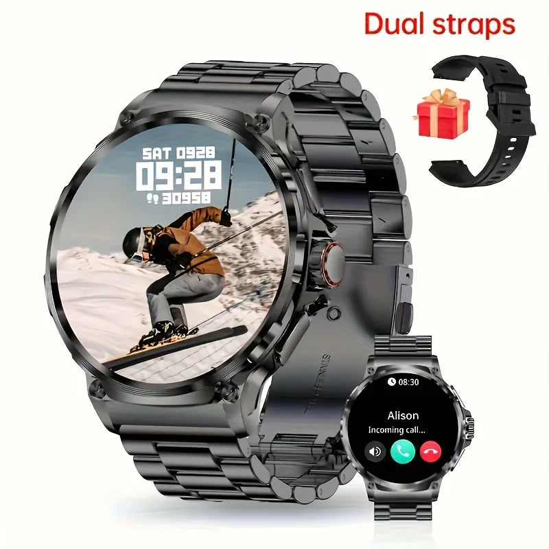 New 710mAh Bluetooth Call Smart Watch Men Sports Watches Men 1.85"HD Health Monitor Waterproof Smartwatch For Android IOS