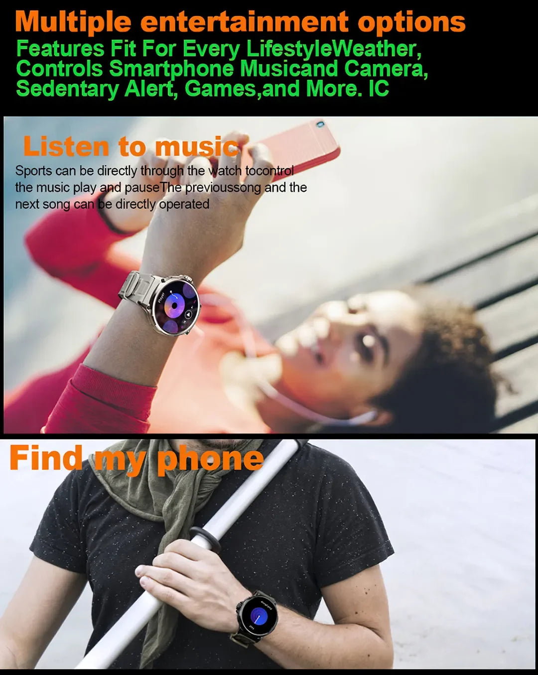 New 710mAh Bluetooth Call Smart Watch Men Sports Watches Men 1.85"HD Health Monitor Waterproof Smartwatch For Android IOS