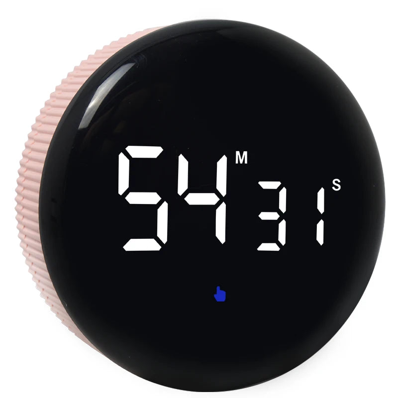 1PC Student Digital Silent Timer Magnetic Kitchen Electronic Timer Learn Countdown Reminder (Built-in Rechargeable Lithium Batte