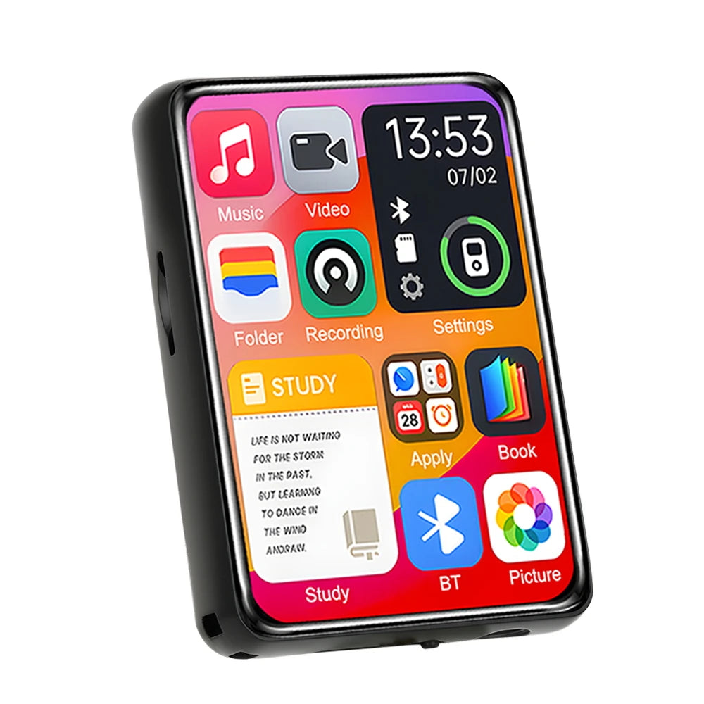 32GB Portable Mp3 Player 2.4'' Touch Screen With BT 5.4 MP3 Player with Built-in HD Speaker Support voice recording,video,e-book